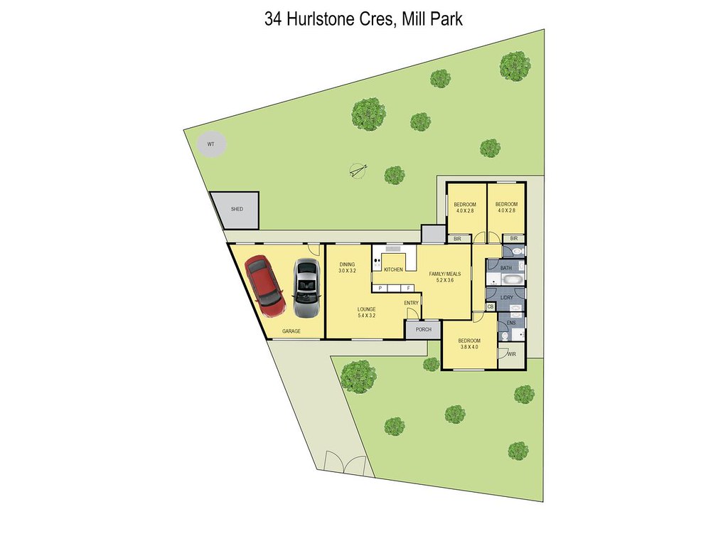 34 Hurlstone Crescent, Mill Park VIC 3082 floorplan