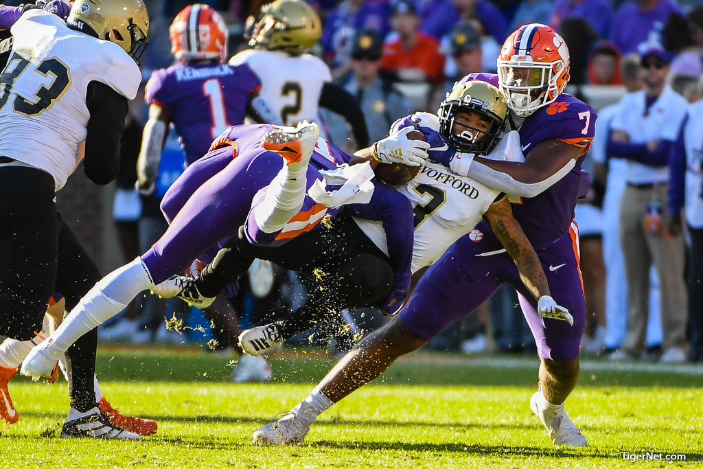 Clemson Football Photo of Justin Mascoll and wofford