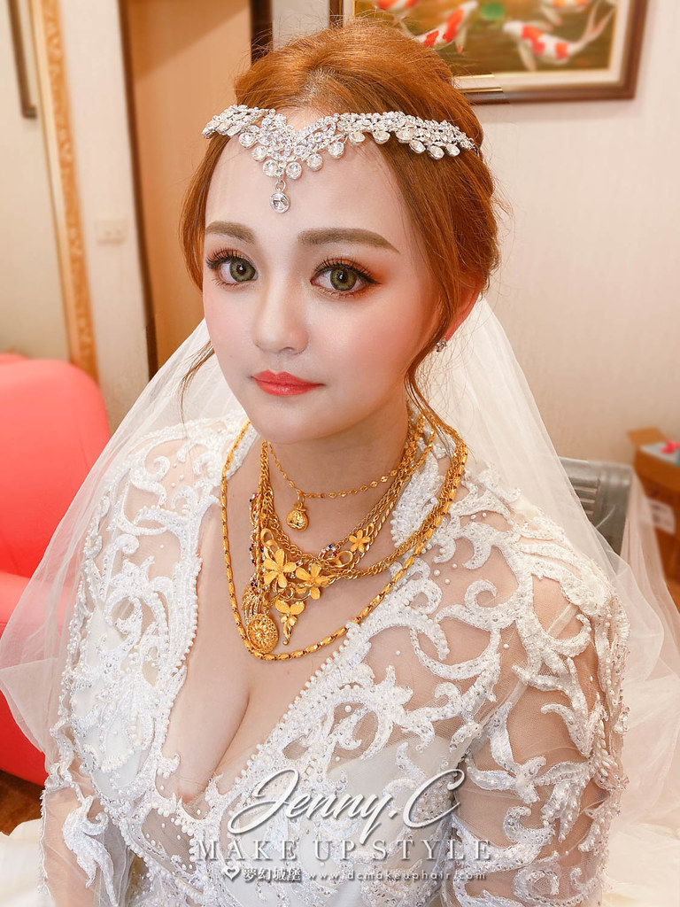 【新秘蓁妮】bride MIMI 結婚造型 / 華麗女神,混血妝容