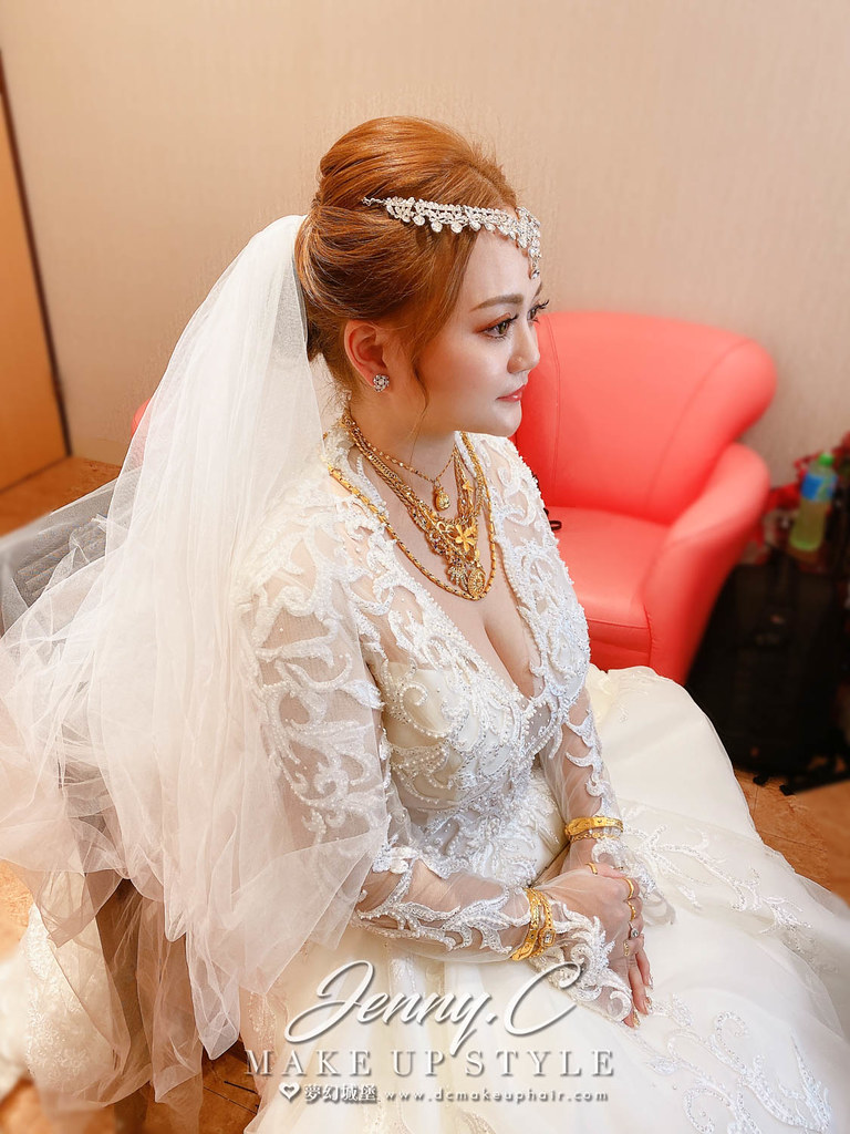 【新秘蓁妮】bride MIMI 結婚造型 / 華麗女神,混血妝容