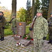 Sailors participate in a Polish tradition of standing watch over American gravesites in Slupsk, Poland.