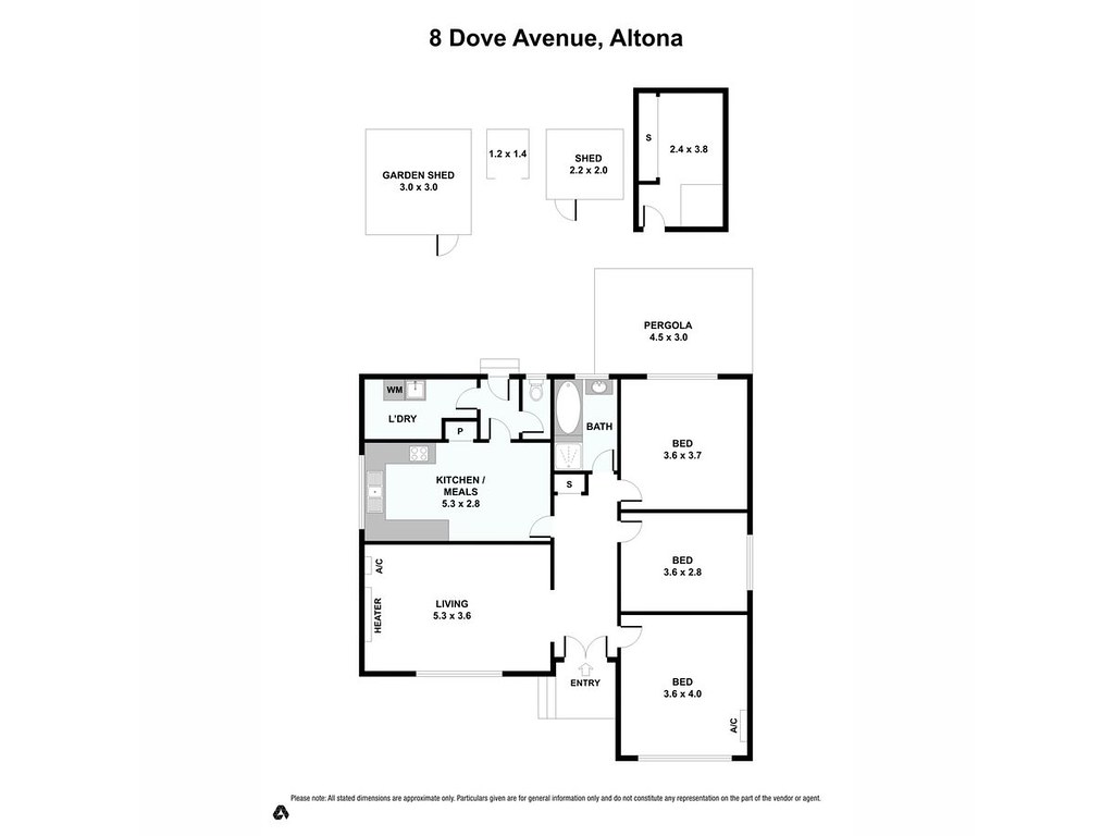 8 Dove Avenue, Altona VIC 3018 floorplan