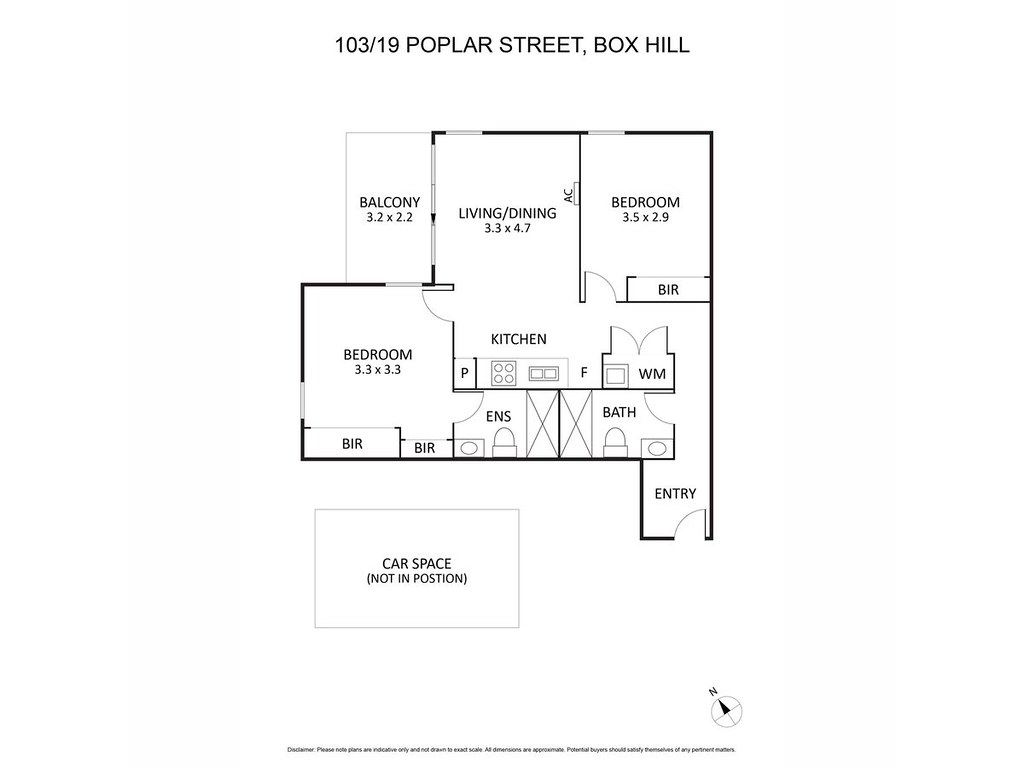 103/19-21 Poplar Street, Box Hill VIC 3128 floorplan