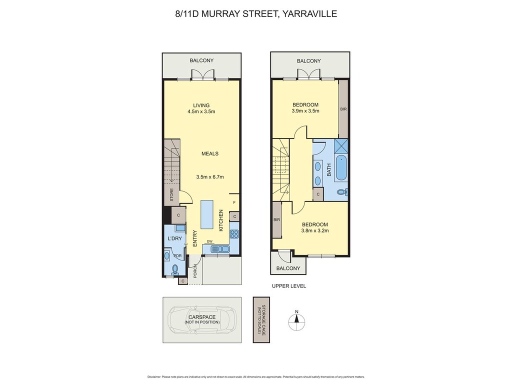 8/11D Murray Street, Yarraville VIC 3013 floorplan