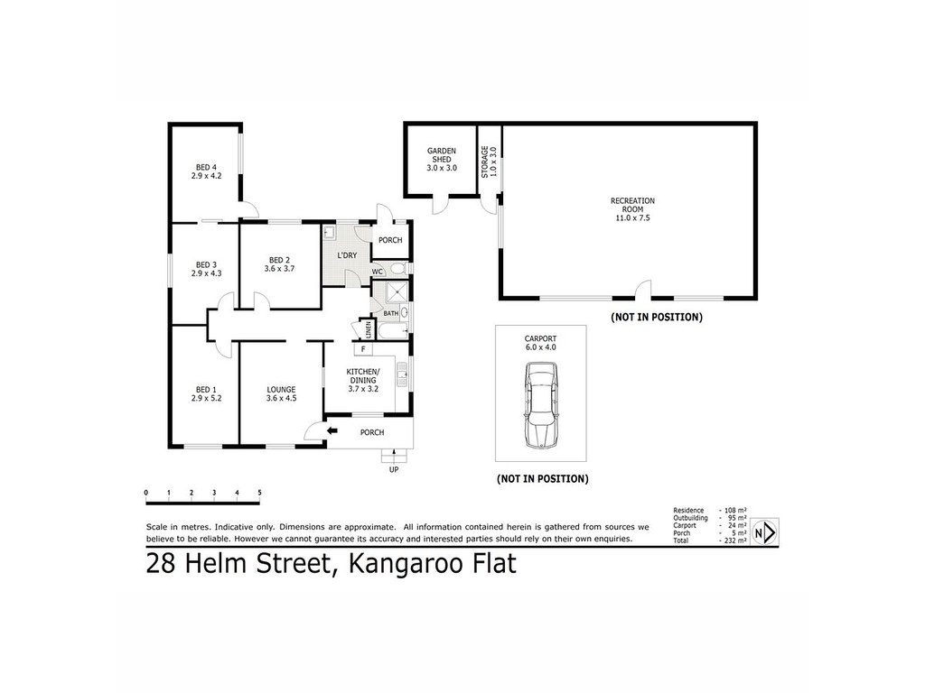 28 Helm Street, Kangaroo Flat VIC 3555 floorplan
