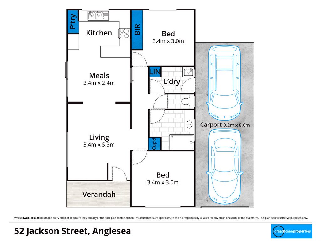 52 Jackson Street, Anglesea VIC 3230 floorplan