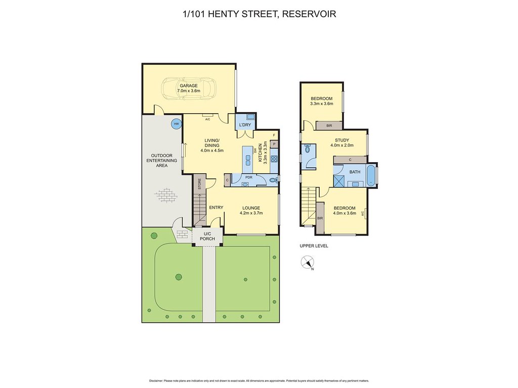 1/101 Henty Street, Reservoir VIC 3073 floorplan