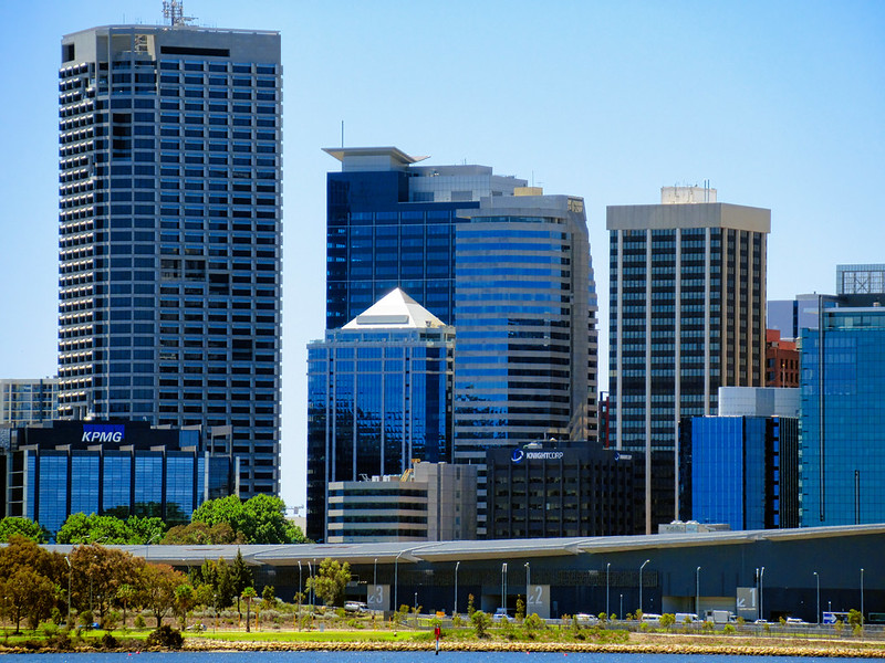 8 November 2019 - Perth Convention Centre & CBD from Mends St Jetty, South Perth, Western Australia<br/>© <a href="https://flickr.com/people/88572252@N06" target="_blank" rel="nofollow">88572252@N06</a> (<a href="https://flickr.com/photo.gne?id=49046342268" target="_blank" rel="nofollow">Flickr</a>)