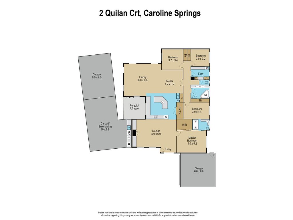 2 Quilan Court, Caroline Springs VIC 3023 floorplan