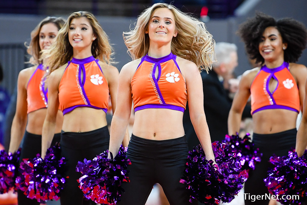 Clemson Basketball Photo of Rally Cats and presbyteriancollege