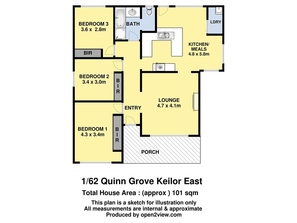 1/62 Quinn Grove, Keilor East VIC 3033 floorplan