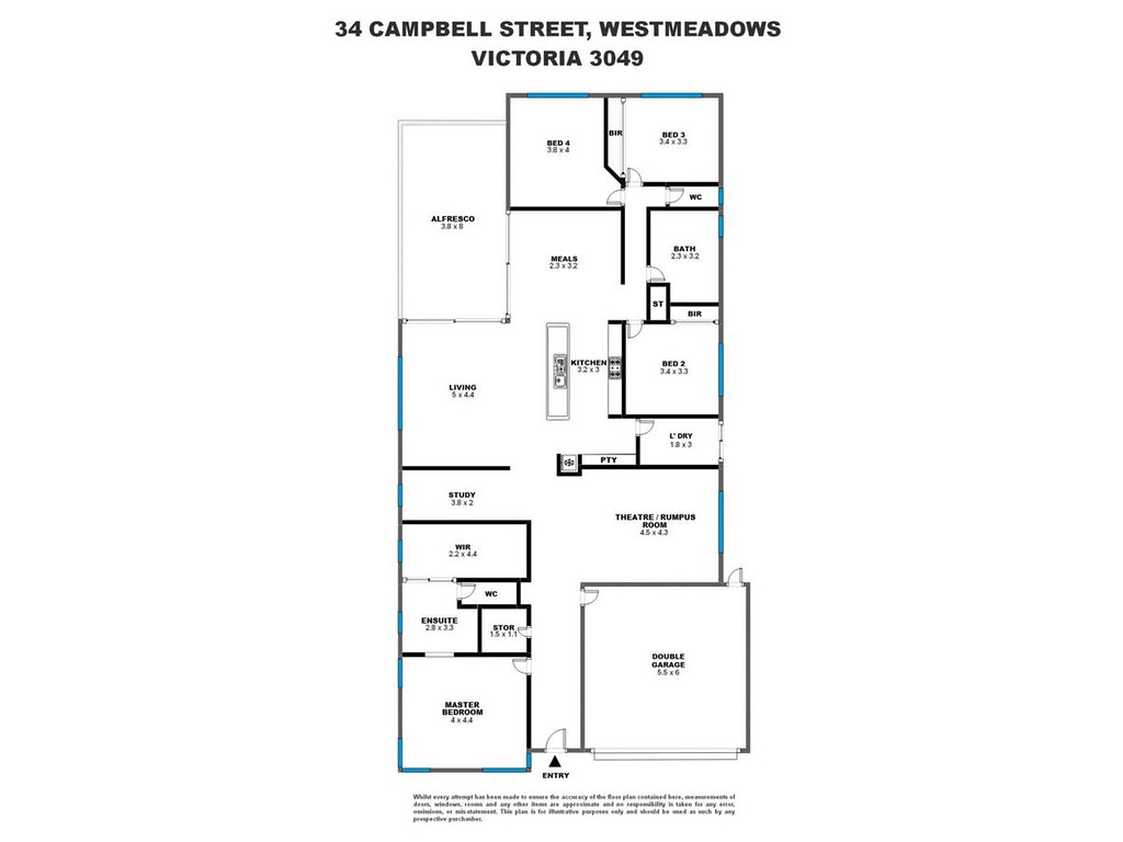 34 Campbell Street, Westmeadows VIC 3049 floorplan