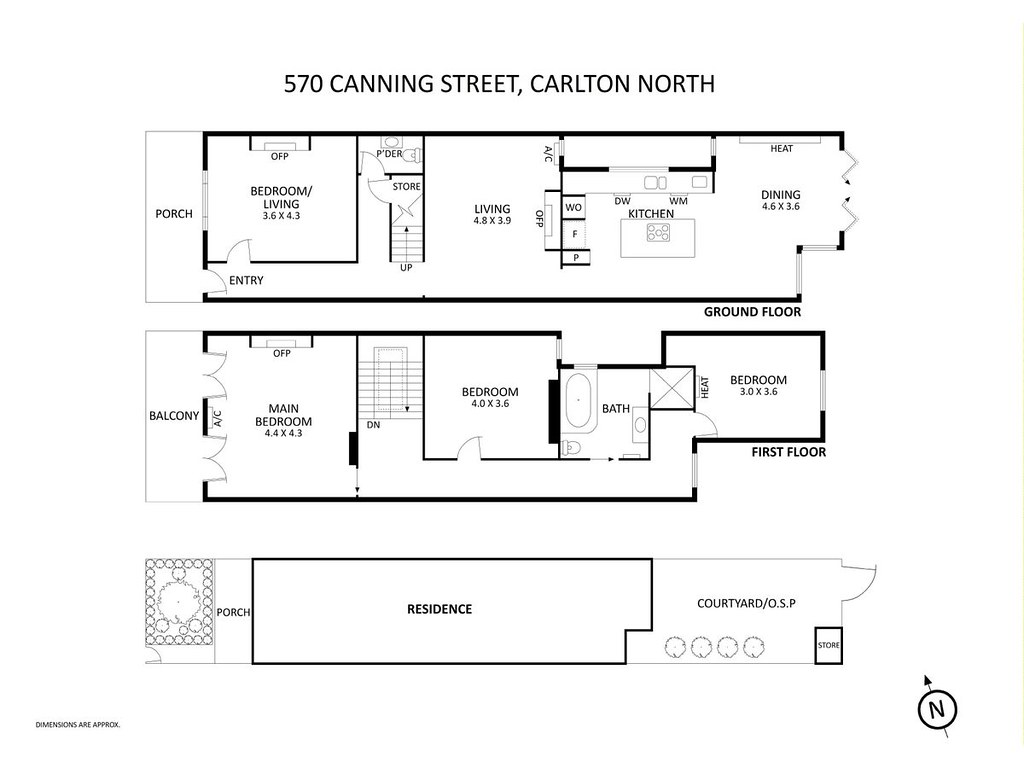570 Canning Street, Carlton North VIC 3054 floorplan