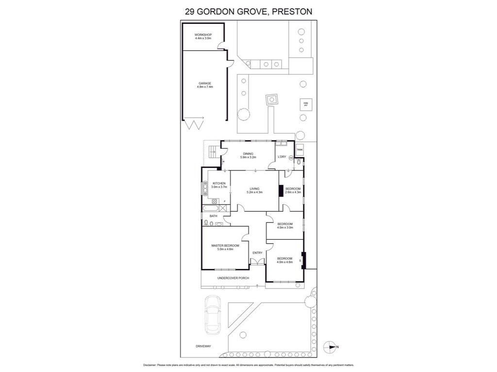 29 Gordon Grove, Preston VIC 3072 floorplan