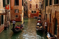 Venice / Traffic on the rio / Ca' Amadi