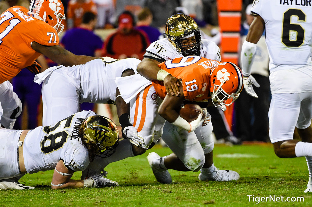 Clemson Football Photo of Michel Dukes and Wake Forest