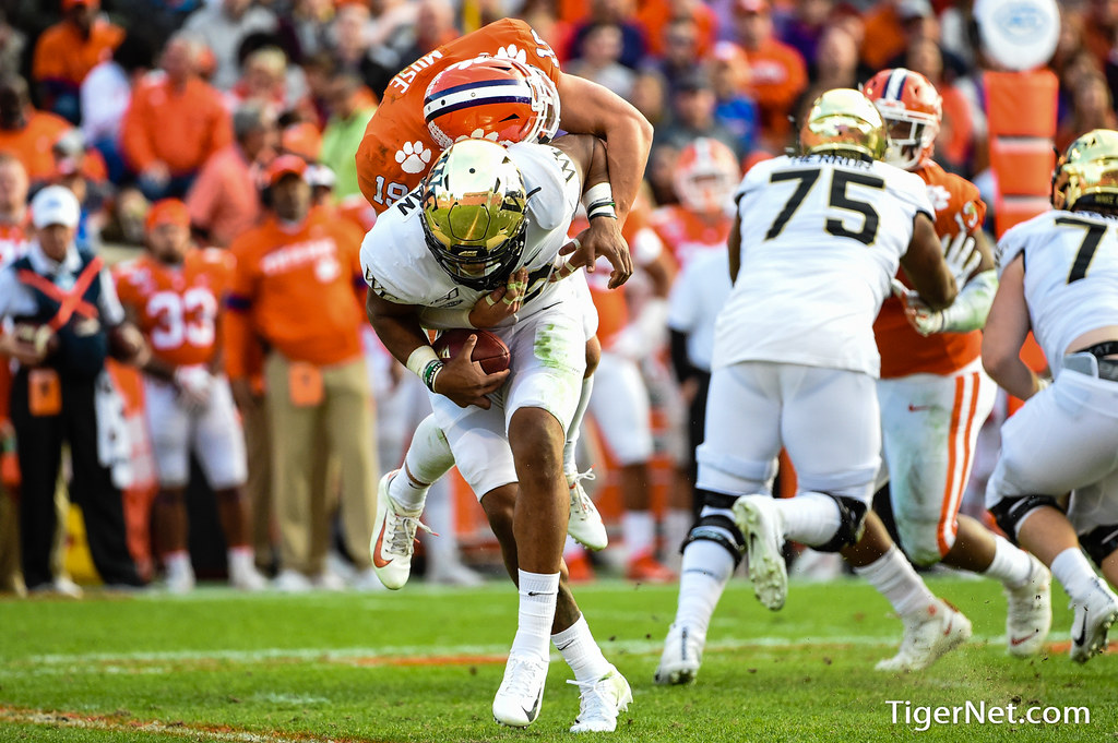 Clemson Football Photo of Tanner Muse and Wake Forest