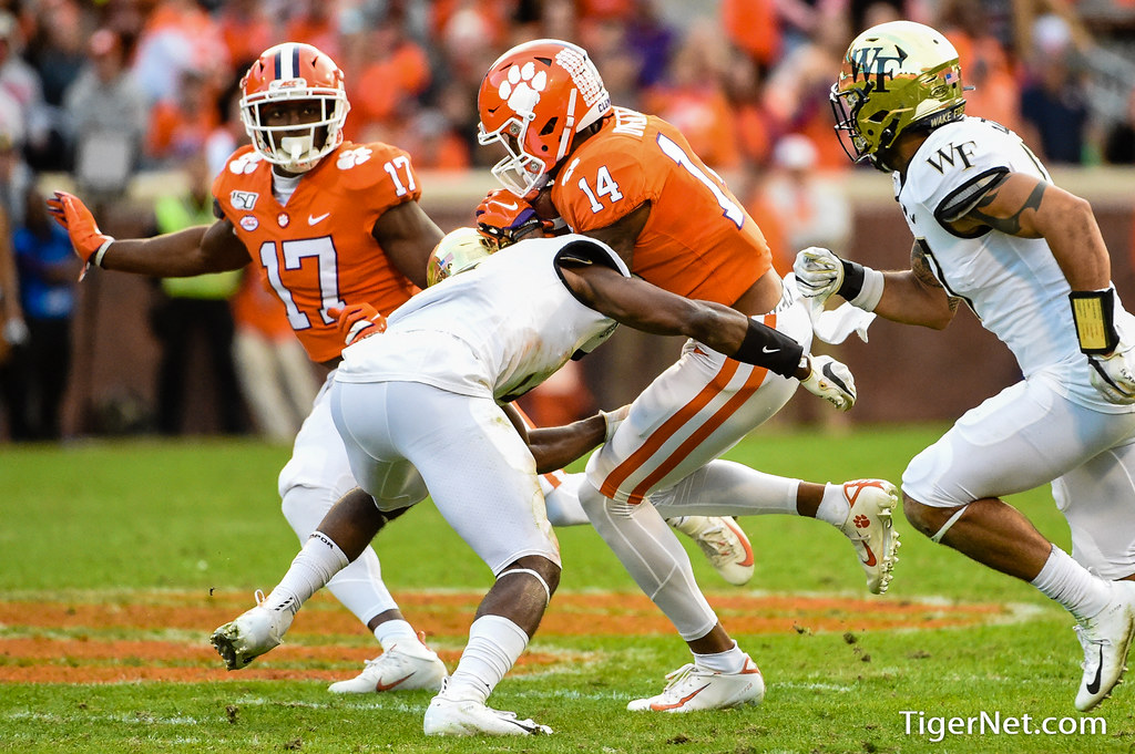 Clemson Football Photo of Diondre Overton and Wake Forest