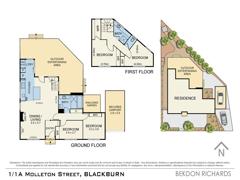 1/1A Molleton Street, Blackburn VIC 3130 floorplan