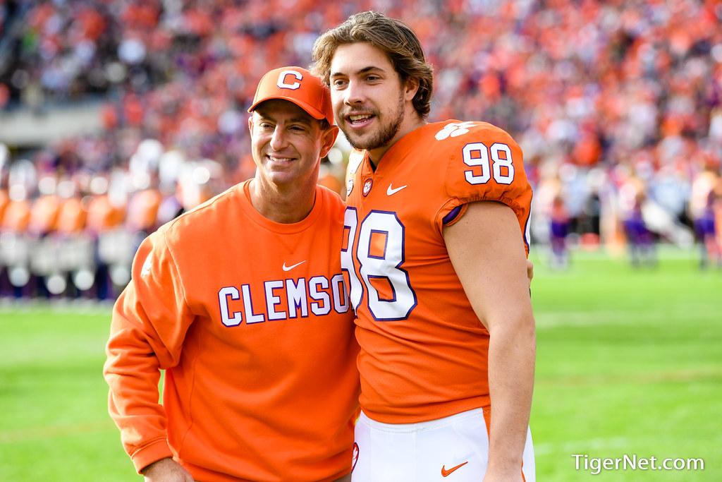 Clemson Football Photo of Steven Sawicki and Wake Forest