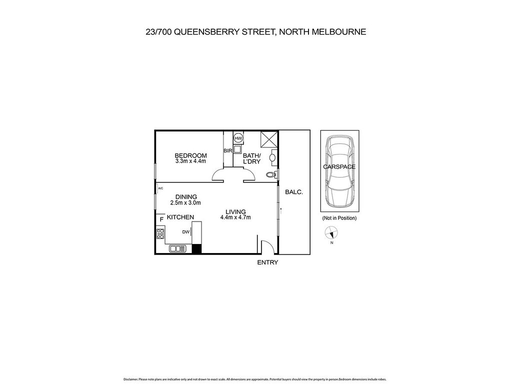 23/700 Queensberry Street, North Melbourne VIC 3051 floorplan