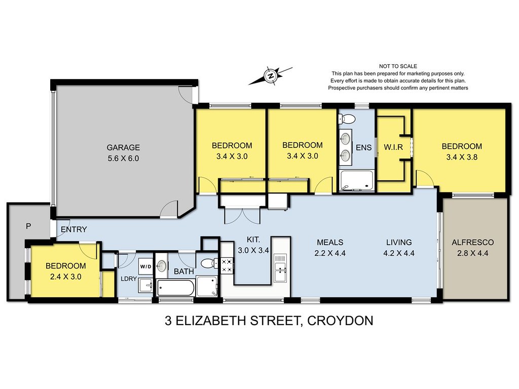 3 Elizabeth Street, Croydon VIC 3136 floorplan