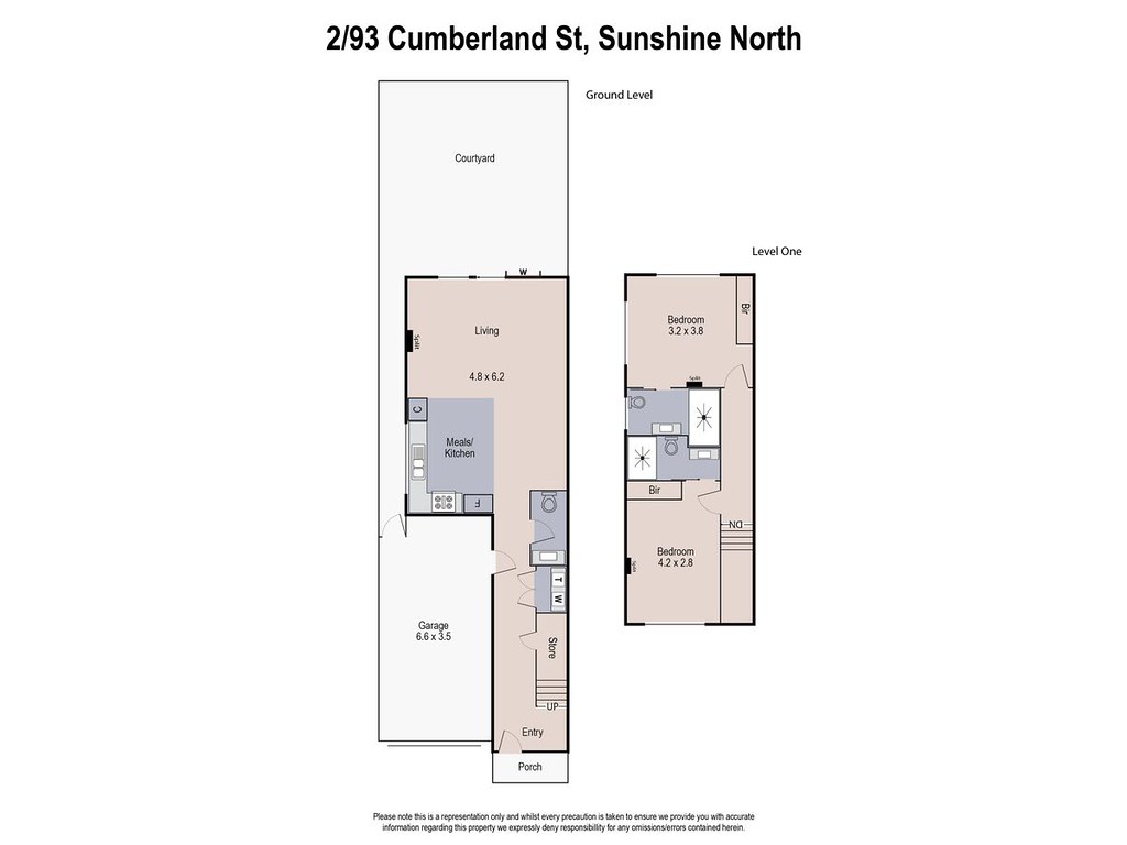 2/93 Cumberland Street, Sunshine North VIC 3020 floorplan