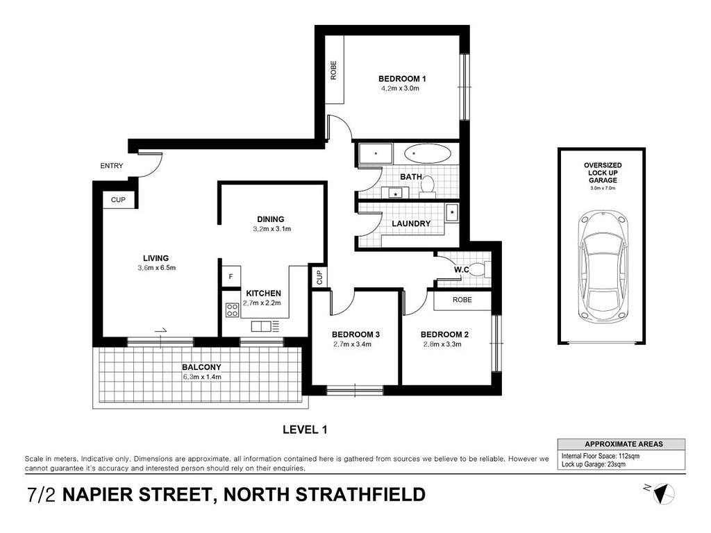 7/2-4 Napier Street, North Strathfield NSW 2137 floorplan