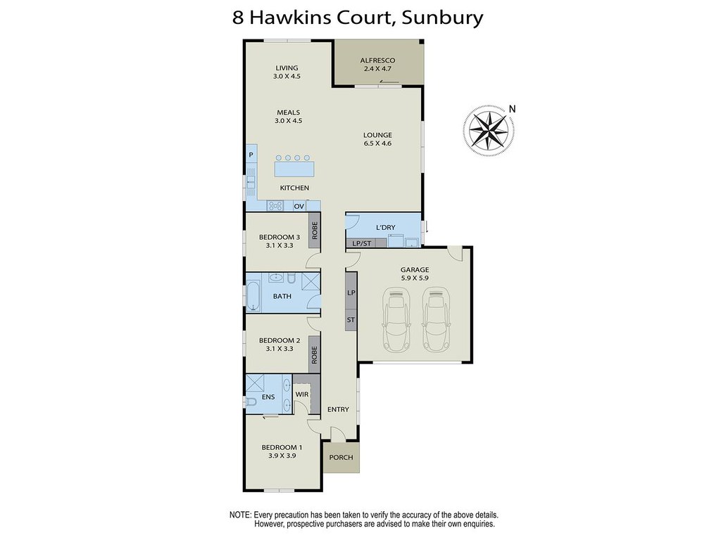 8 Hawkins Court, Sunbury VIC 3429 floorplan