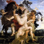 97 Питер Пауль Рубенс. Похищение дочерей Левкиппа, 1617. Мюнхенская Пинакотека