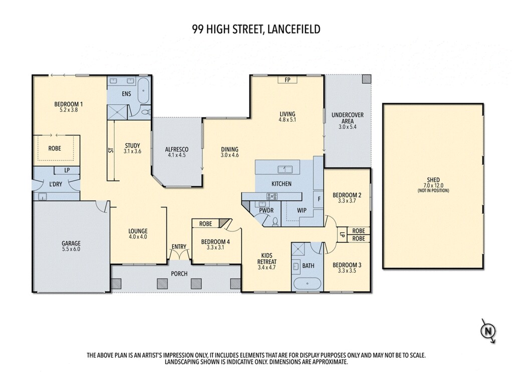 99 High Street, Lancefield VIC 3435 floorplan