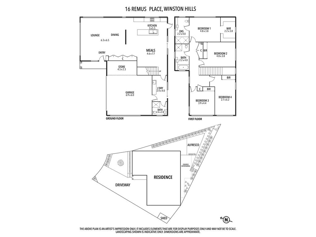 16 Remus Place, Winston Hills NSW 2153 floorplan