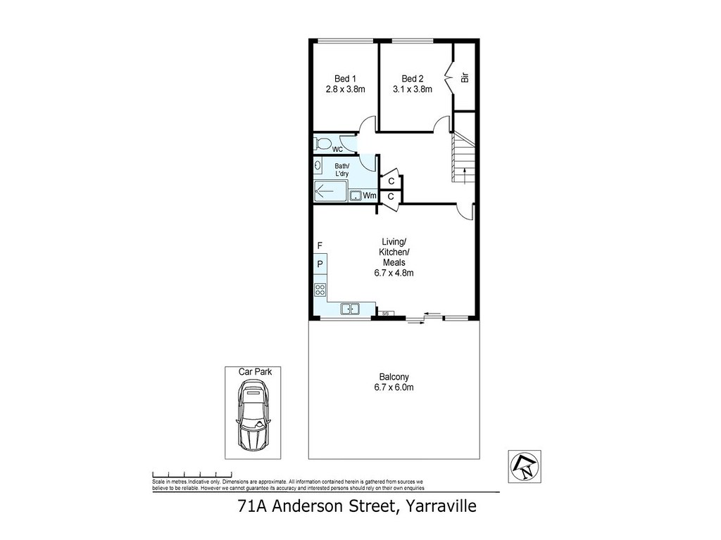 71A Anderson Street, Yarraville VIC 3013 floorplan