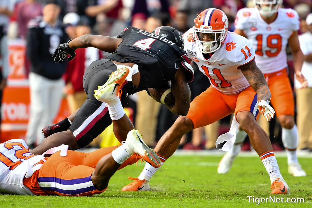 Clemson Football Photo of Isaiah Simmons and Tavien Feaster and South Carolina