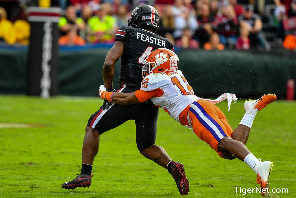 Clemson Football Photo of kvonwallace and Tavien Feaster and South Carolina