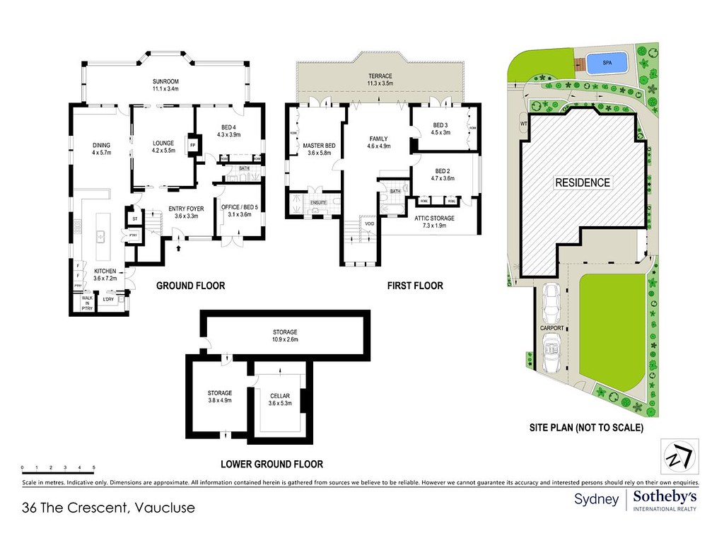 36 The Crescent, Vaucluse NSW 2030 floorplan