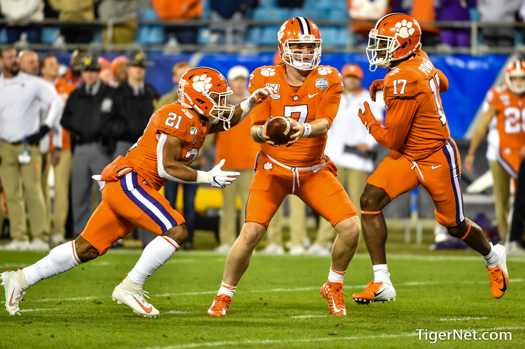Clemson Football Photo of Chase Brice and Darien Rencher and Virginia