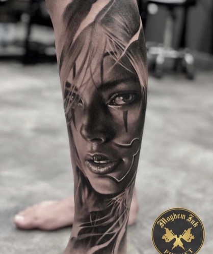 Top 90+ about crying lady tattoo super cool .vn