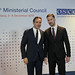 Roberto Montella and Lukas Parizek at the Ministerial Council in Bratislava, 5 December 2019