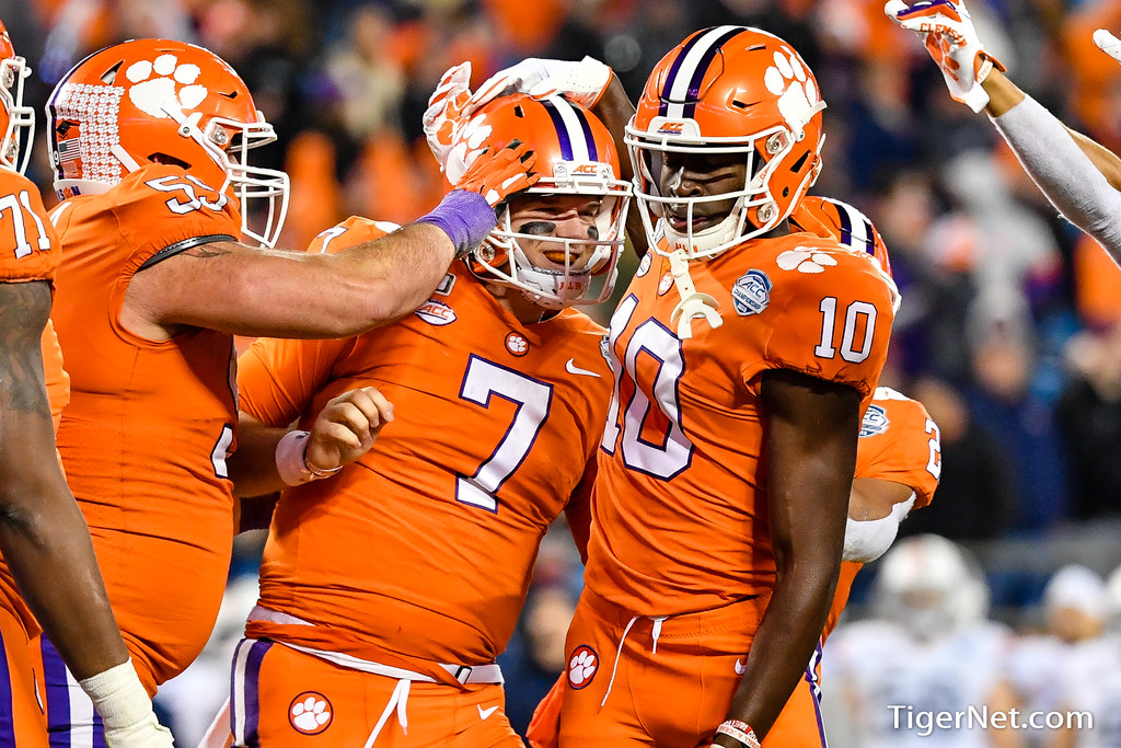 Clemson Football Photo of Chase Brice and Virginia