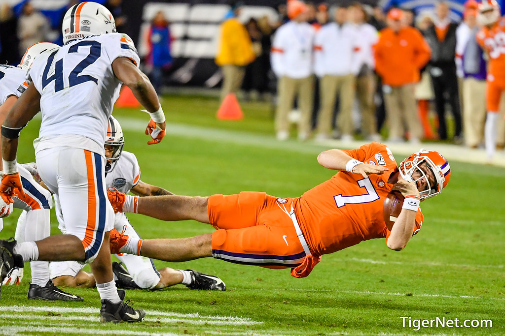 Clemson Football Photo of Chase Brice and Virginia