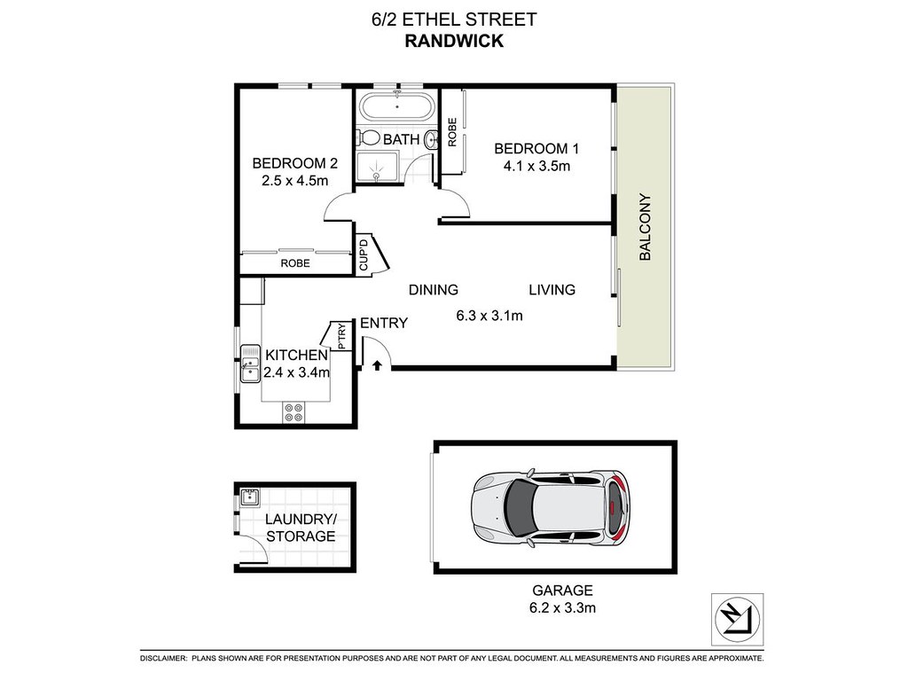 6/2 Ethel Street, Randwick NSW 2031 floorplan