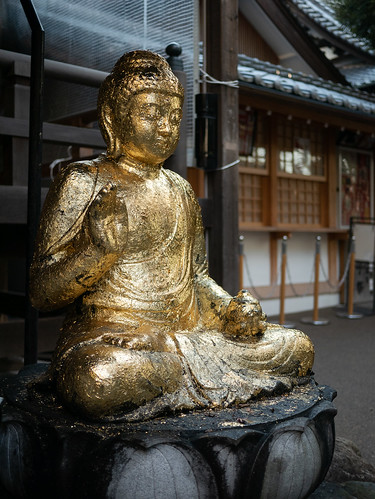 Yakushi Nyorai with gold leaf