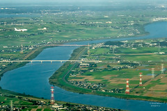 Flying over Japan