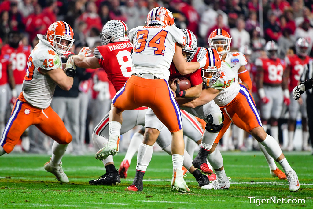 Clemson Football Photo of Logan Rudolph and ohiostate
