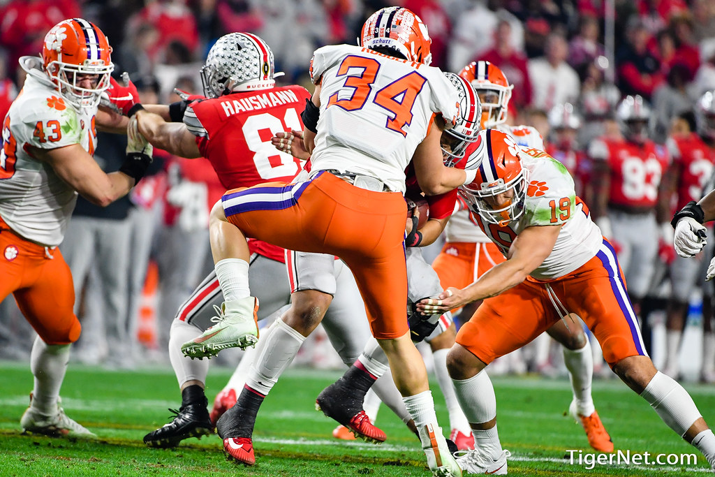 Clemson Football Photo of Logan Rudolph and ohiostate