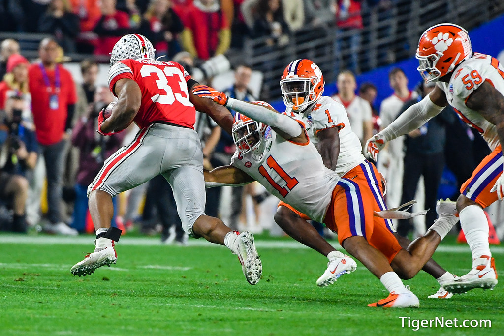 Clemson Football Photo of Isaiah Simmons and ohiostate