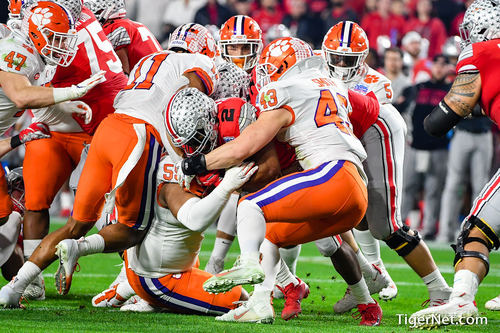 Clemson Football Photo of Chad Smith and Jordan Williams and ohiostate