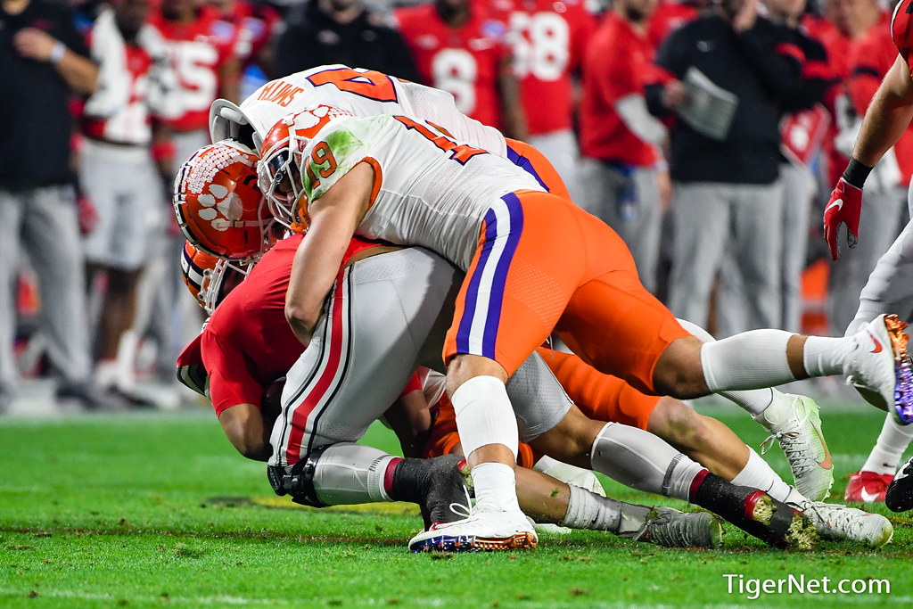 Clemson Football Photo of Tanner Muse and ohiostate