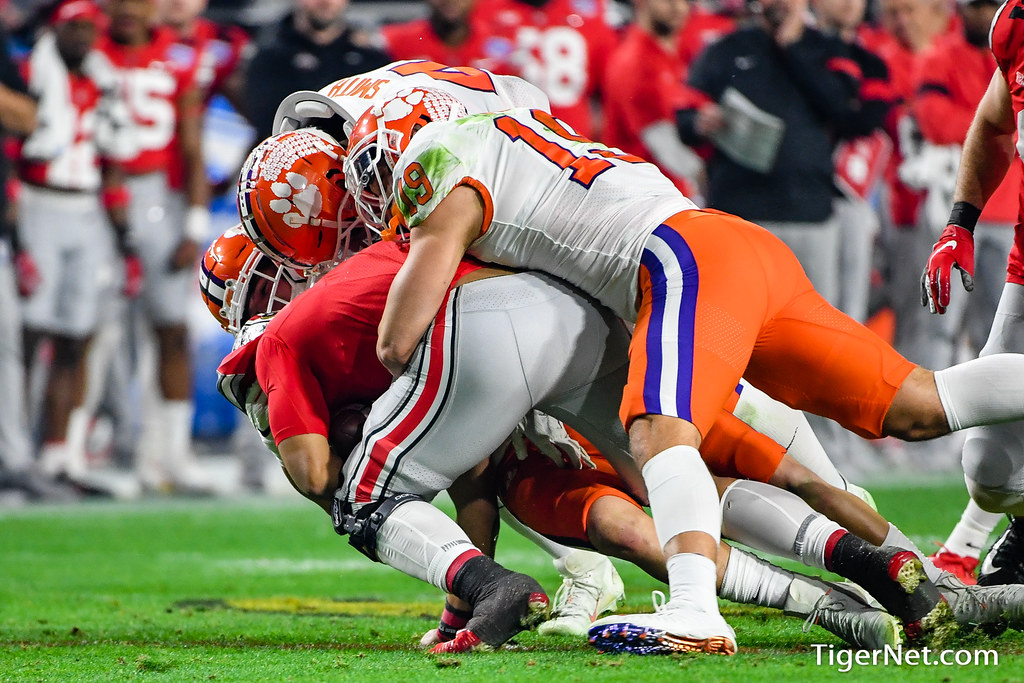 Clemson Football Photo of Tanner Muse and ohiostate